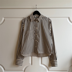 Anine Bing Essie Cropped Skjorte, Maritime Stripe 